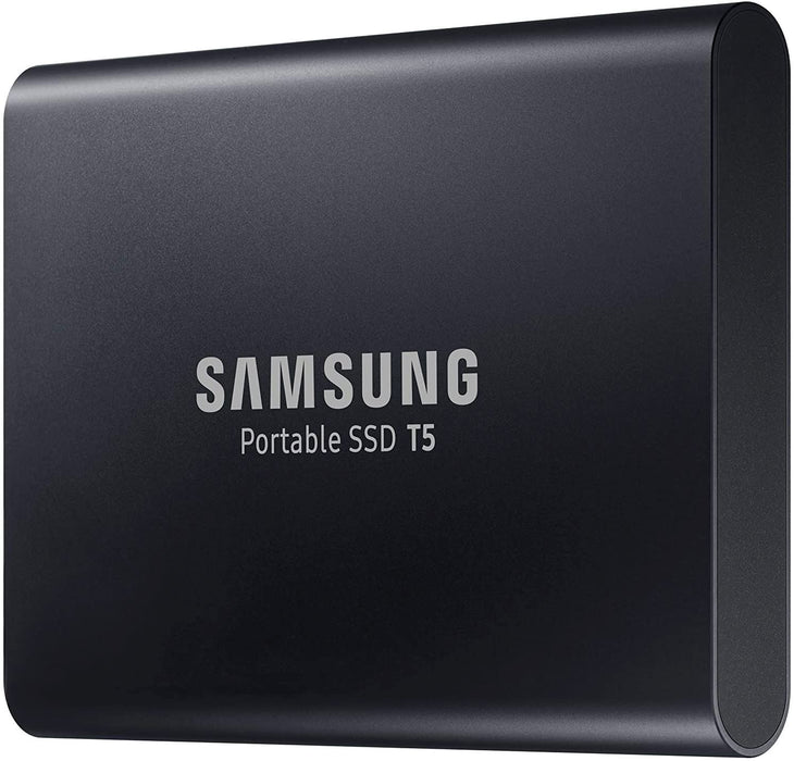 Samsung T5 1 TB USB 3.1 Gen 2 (10 Gbps, Type-C) External Solid State Drive (Portable SSD) Deep Black (MU-PA1T0B)
