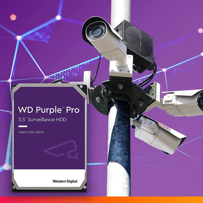 Western Digital 18TB WD Purple Pro Surveillance Internal Hard Drive HDD - SATA 6 Gb/S, 512 MB Cache, 3.5" - WD181PURP