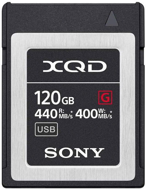 Sony 120GB (128GB Pre Format) 5X TOUGH XQD Flash Memory Card - High Speed G Series ( Read 440Mb/S and Write 400Mb/S) - QDG120F