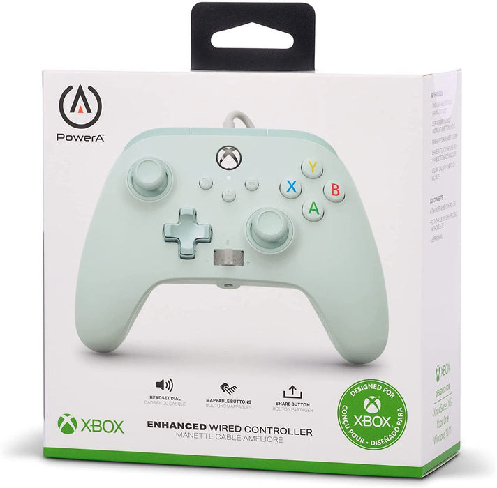 Powera Enhanced Wired Controller for Xbox Series X|S - Cotton Candy Blue