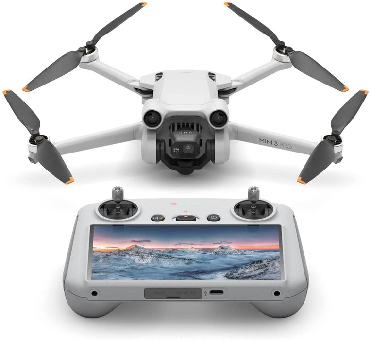 DJI Mini 3 Pro (DJI RC) – Lightweight and Foldable Camera Drone with 4K/60Fps Video, 48 MP Photo, 34-Min Flight Time, Tri-Directional Obstacle Sensing, Ideal for Aerial Photography and Social Media