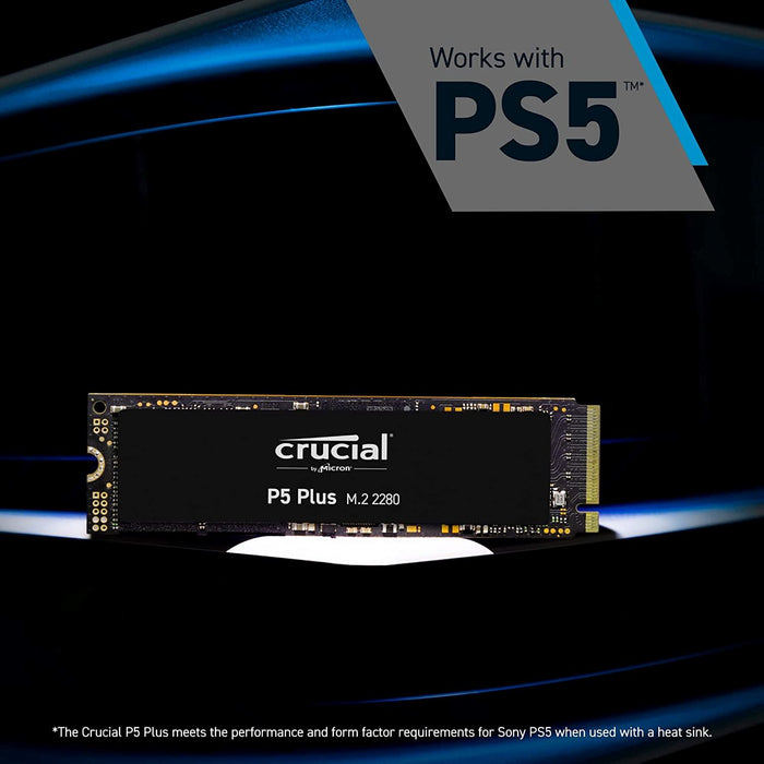 Crucial P5 plus CT1000P5PSSD8 1TB (Pcie 4.0, 3D NAND, Nvme, M.2 Gaming SSD) up to 6600Mb/S