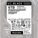 Western Digital 6TB WD Black Performance Internal Hard Drive HDD - 7200 RPM, SATA 6 Gb/S, 256 MB Cache, 3.5" - WD6003FZBX