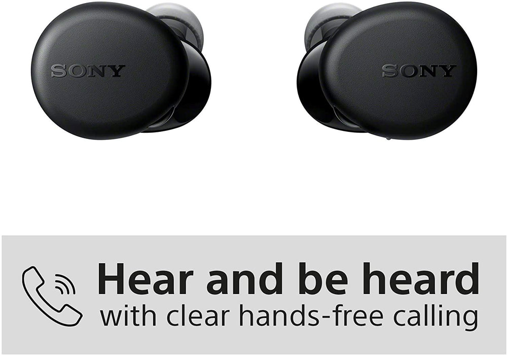 Sony WF-XB700 Wireless Bluetooth Earphones, 18 Hours Battery Life and Fast Charge Function and Voice Assistants Compatible, Black