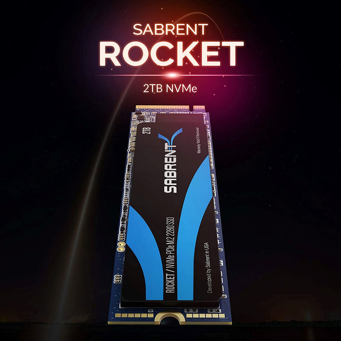 Sabrent 2TB Rocket Nvme Pcie M.2 2280 Internal SSD High Performance Solid State Drive (SB-ROCKET-2TB)