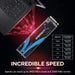 Sabrent 1TB Rocket Nvme Pcie M.2 2280 Internal SSD High Performance Solid State Drive (SB-ROCKET-1TB)