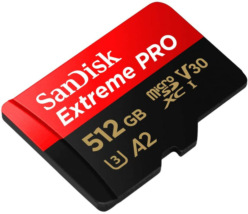SanDisk Extreme Pro 512 GB microSDXC Memory Card + SD Adapter