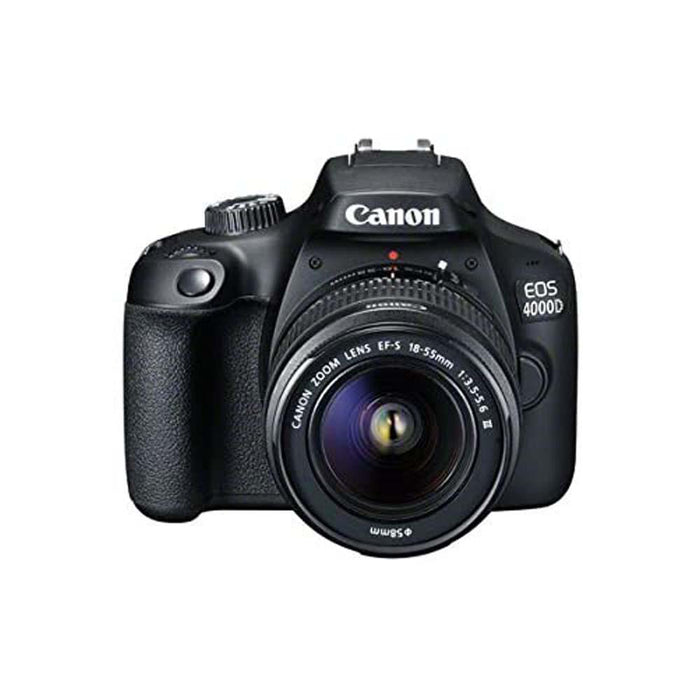 Canon EOS 4000D DSLR Camera and EF-S 18-55 mm f/3.5-5.6 III Lens Black -Like new