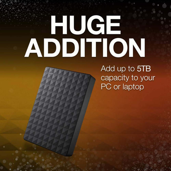Seagate 5TB Black (STEA5000400) Expansion Portable External Hard Drive - PC / Mac / Xbox / PS4