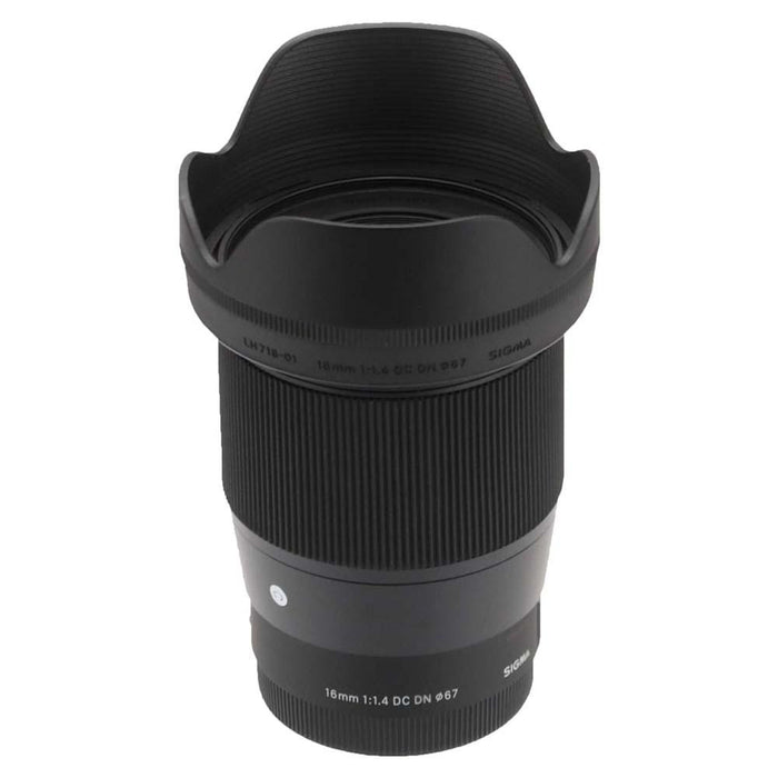 Sigma 402965 16 mm F1.4 DC DN Contemporary Sony E Lens - Black