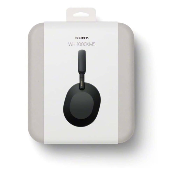The outer packaging of the Sony WH-1000XM5 headset
