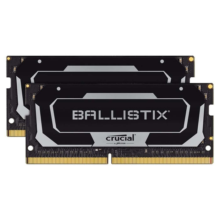 Crucial Ballistix BL2K16G32C16S4B 3200 MHz, DDR4, DRAM, Laptop Gaming Memory Kit, 32GB (16GB x2), CL16, Black